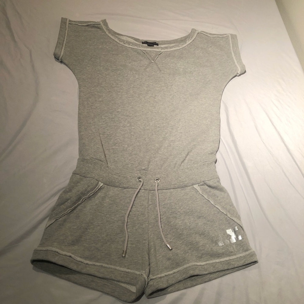 A/X Light Grey Cotton Romper